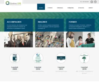 Quebec-Ere.org(Québec'ERE) Screenshot