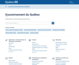 Quebec.ca(Bienvenue sur Québec.ca) Screenshot