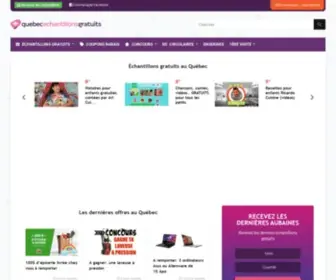 Quebecechantillonsgratuits.com(Échantillons) Screenshot