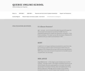 Quebeconlineschool.com(Homeschooling at your fingertips) Screenshot