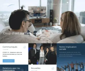 Quebecor.com(Coup d’œil sur l'entreprise) Screenshot