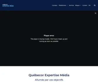 Quebecorexpertisemedia.com(Québecor Expertise Média ) Screenshot