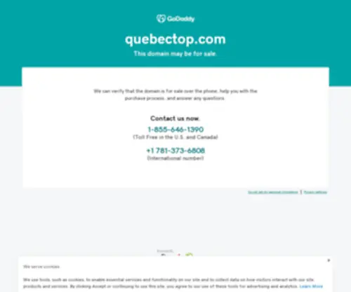Quebectop.com(Forsale Lander) Screenshot