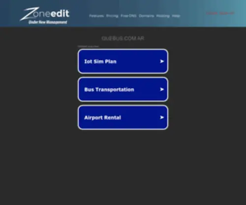 Quebus.com.ar(Expreso Quebus) Screenshot