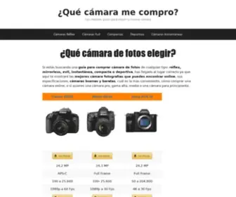 Quecamaramecompro.com(Comprar cámara de fotos) Screenshot