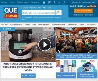 Quechoisir.org(Association de consommateurs) Screenshot