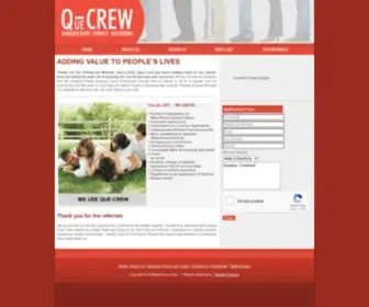 Quecrew.co.za(Que Crew Bureaucratic Service Solutions) Screenshot