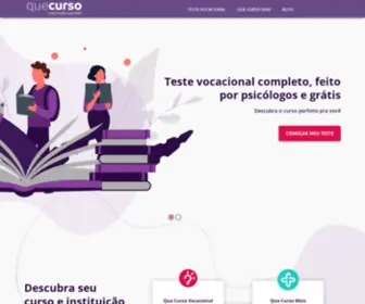 Quecurso.com.br(Que Curso) Screenshot