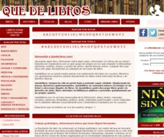 Quedelibros.com(Descargar libros gratis) Screenshot