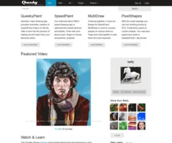 Queeky.com(Draw & paint online) Screenshot