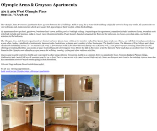 Queenanneapartments.com(Olympic Arms & Grayson Apartments) Screenshot