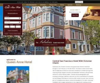 Queenanne.com(San Francisco Hotel) Screenshot