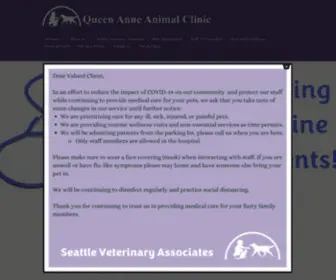 Queenannevet.com(Queen Anne Animal Clinic) Screenshot