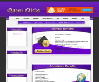 Queenclicks.com(Queen Clicks) Screenshot