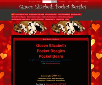 Queenelizabethpocketbeagles.com(Queen Elizabeth Pocket Beagles) Screenshot