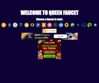 Queenfaucet.website(Queen Faucet) Screenshot