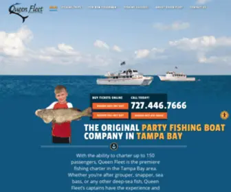 Queenfleet.com(Deep Sea Fishing Clearwater) Screenshot