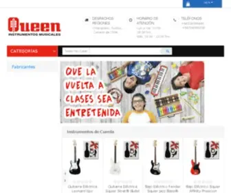 Queeninstrumentosmusicales.cl(Queen Instrumentos Musicales) Screenshot