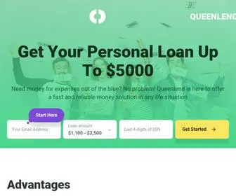 Queenlend.com(Get Your Personal Loan Today) Screenshot