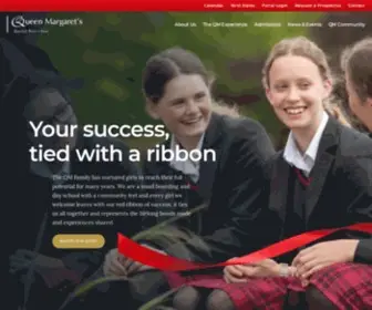 Queenmargarets.com(All girls private school in York. Queen Margaret's) Screenshot