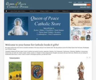 QueenofpeacecatholicStore.com(Catholic, Books, Crucifixes, Gifts, Online) Screenshot