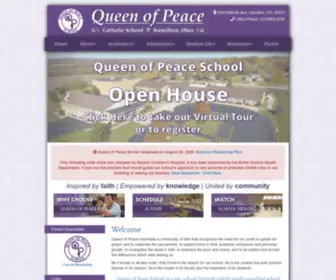 Queenofpeacehamilton.org(Queen of Peace Catholic School) Screenshot