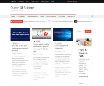 Queenofscience.com(Queen Of Science) Screenshot