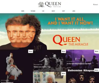 Queenonline.com(The Official Queen Website) Screenshot