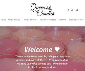 Queenscandleshop.com(Create an Ecommerce Website and Sell Online) Screenshot