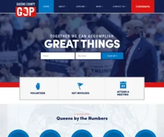 Queenscountygop.com(Queens County Republican Party) Screenshot