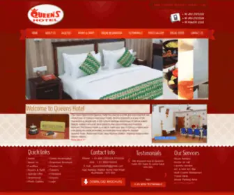 Queenshotel.in(Budget Bar Hotels in Calicut) Screenshot