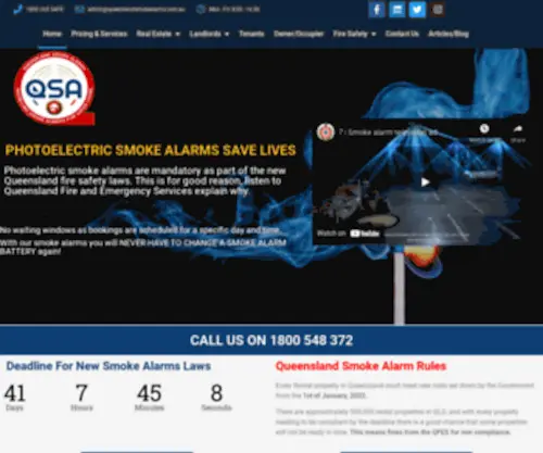 Queenslandsmokealarms.com.au(Queenslandsmokealarms) Screenshot