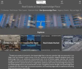 Queensridgeplace.com(Real Estate at One Queensridge Place) Screenshot