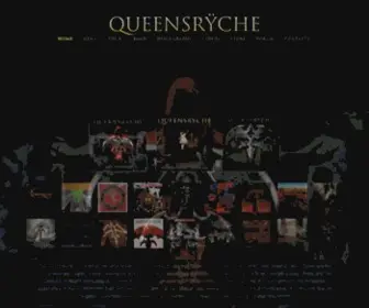 Queensryche.com(The band’s name) Screenshot