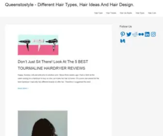 Queenstostyle.com(Different Hair Types) Screenshot