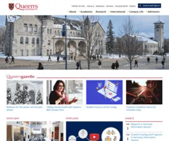 Queensu.ca(Queen's University) Screenshot