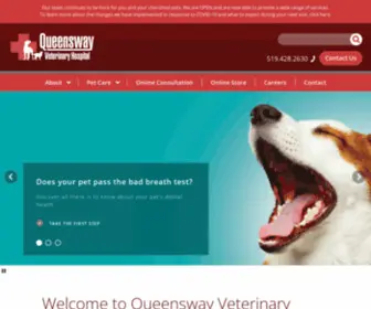 Queenswayvet.com(Queensway Veterinary Hospital) Screenshot