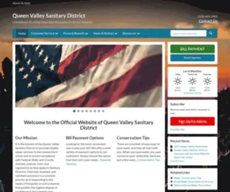 Queenvalleysanitary.com(Queen Valley Sanitary District) Screenshot