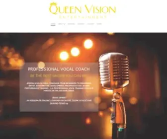 Queenvisionentertainment.com(Vocal Training Coach & Singing Lessons) Screenshot