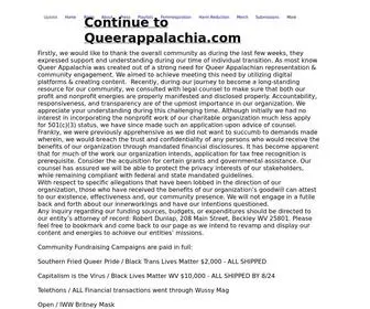 Queerappalachia.com(Queer Appalachia) Screenshot