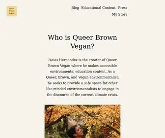 Queerbrownvegan.com(Isaias Hernandez) Screenshot