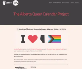 Queercalendar.ca(The Alberta Queer Calendar Project) Screenshot