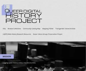 Queerdigital.com(Queer Digital History Project) Screenshot