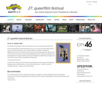 Queerfilm.de(Queerfilm festival Bremen) Screenshot