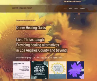 Queerhealingoasis.com(Queer Healing Oasis) Screenshot