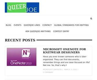 Queerjoe.com(QueerJoe's Knitting Blog) Screenshot