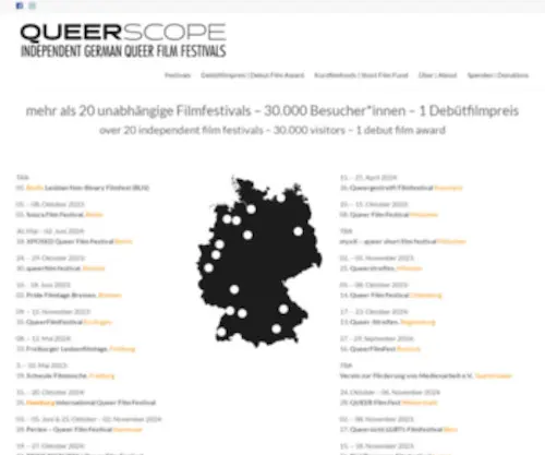 Queerscope.de(Independent German Queer Film Festivals) Screenshot