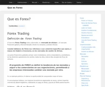 Queesforex.info(Guía Completa) Screenshot