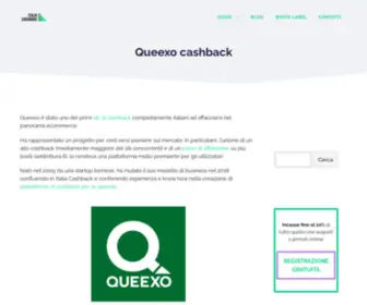 Queexo.com(Italia Cashback) Screenshot