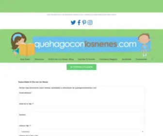 Quehagoconlosnenes.com(Quehagoconlonenes) Screenshot